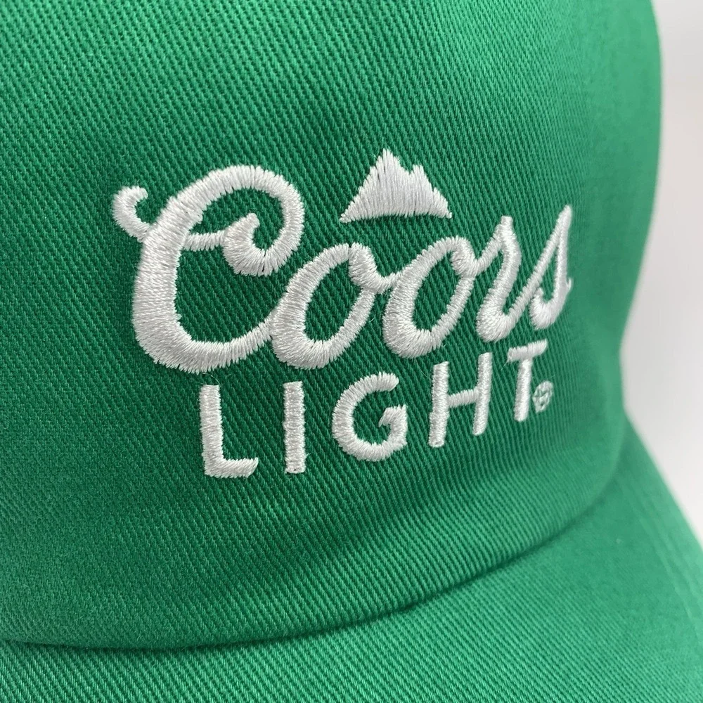 Coors Light Green Hat Shamrock St Patrick's Day Adjustable Cotton Baseball Cap